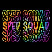 Sped Squad Rainbow Colorful Sweatshirt