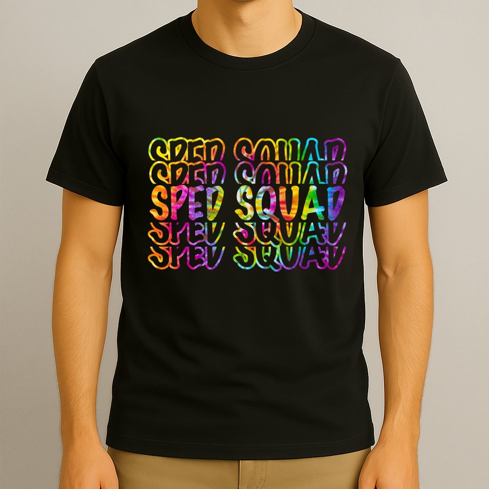 Sped Squad Rainbow Colorful T-Shirt