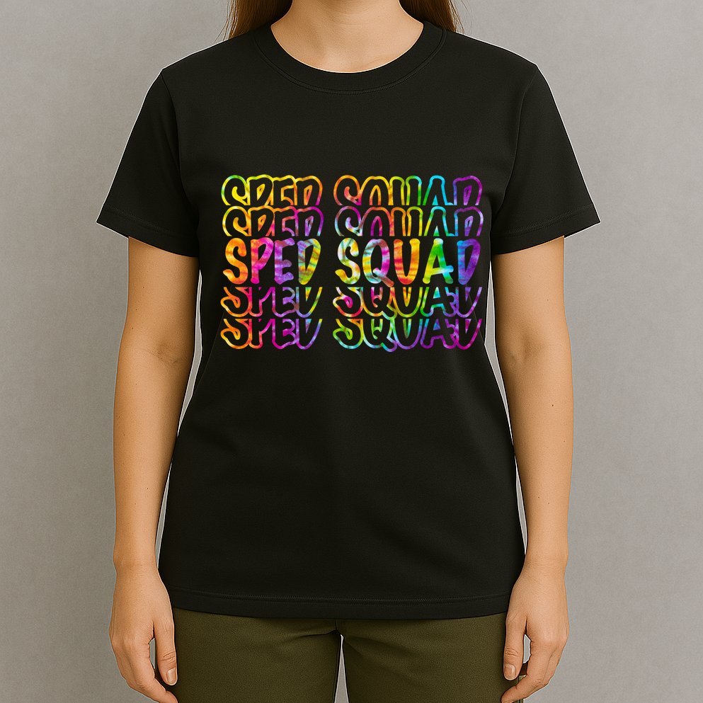 Sped Squad Rainbow Colorful T-Shirt