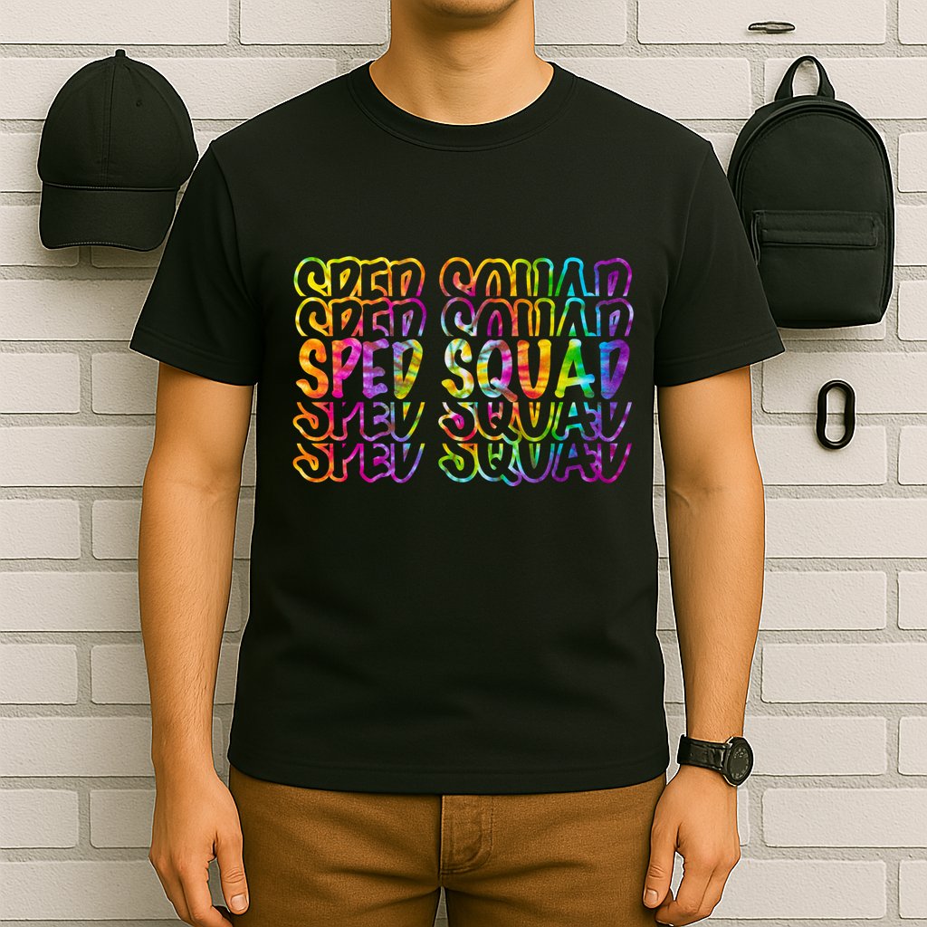 Sped Squad Rainbow Colorful T-Shirt