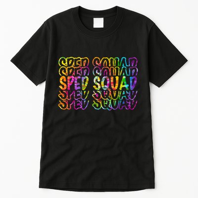 Sped Squad Rainbow Colorful Tall T-Shirt
