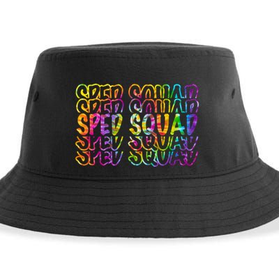 Sped Squad Rainbow Colorful Sustainable Bucket Hat