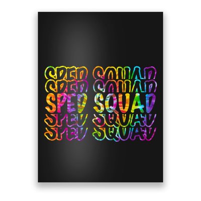 Sped Squad Rainbow Colorful Poster