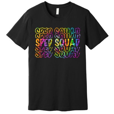 Sped Squad Rainbow Colorful Premium T-Shirt