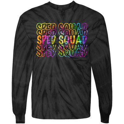 Sped Squad Rainbow Colorful Tie-Dye Long Sleeve Shirt