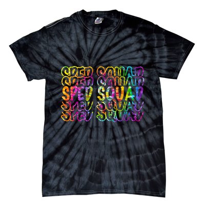 Sped Squad Rainbow Colorful Tie-Dye T-Shirt