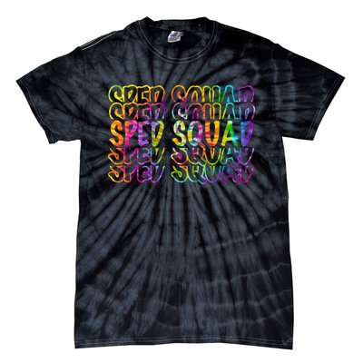 Sped Squad Rainbow Colorful Tie-Dye T-Shirt