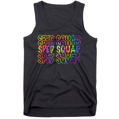 Sped Squad Rainbow Colorful Tank Top