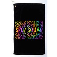 Sped Squad Rainbow Colorful Golf Towel