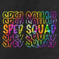 Sped Squad Rainbow Colorful Golf Towel