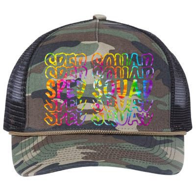 Sped Squad Rainbow Colorful Retro Rope Trucker Hat Cap