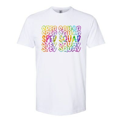 Sped Squad Rainbow Colorful Softstyle CVC T-Shirt