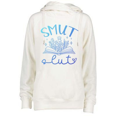 Smut Slutt Reading Smut Book Lover Bookworm Bookish Reader Gift Womens Funnel Neck Pullover Hood