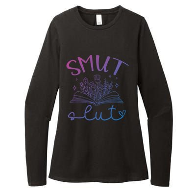 Smut Slutt Reading Smut Book Lover Bookworm Bookish Reader Gift Womens CVC Long Sleeve Shirt