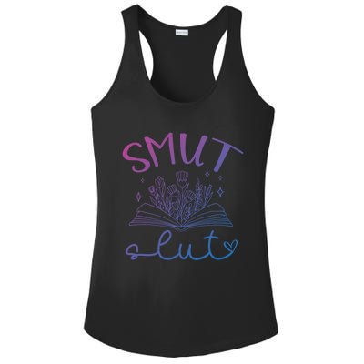 Smut Slutt Reading Smut Book Lover Bookworm Bookish Reader Gift Ladies PosiCharge Competitor Racerback Tank