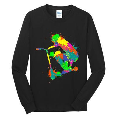 Stunt Scooter Rider Tall Long Sleeve T-Shirt