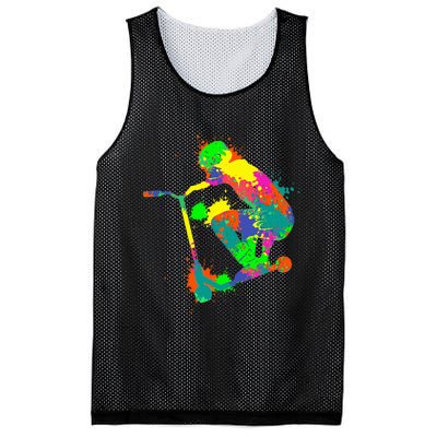 Stunt Scooter Rider Mesh Reversible Basketball Jersey Tank