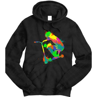 Stunt Scooter Rider Tie Dye Hoodie