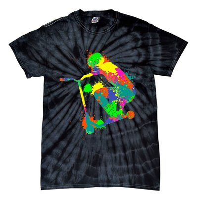 Stunt Scooter Rider Tie-Dye T-Shirt