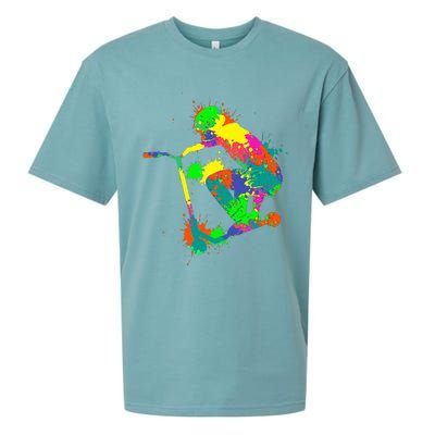 Stunt Scooter Rider Sueded Cloud Jersey T-Shirt