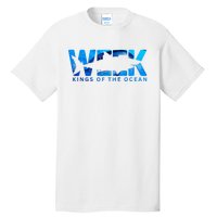 Shark Summer Retro Vintage Kings Of The Ocean Week 2024 Tall T-Shirt