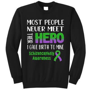 Supporting Schizencephaly Raise Awareness Tall Sweatshirt