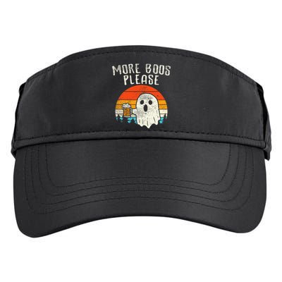 Spooky Spirits Retro Halloween Ghost Beer for a Hauntingly Good Time Adult Drive Performance Visor