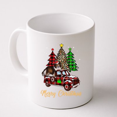 Shetland Sheepdog Riding Xmas Truck Merry Christmas Dog Meaningful Gift Coffee Mug