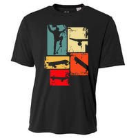 Skater Skateboarder Retro Skateboard Gift Cooling Performance Crew T-Shirt