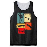 Skater Skateboarder Retro Skateboard Gift Mesh Reversible Basketball Jersey Tank