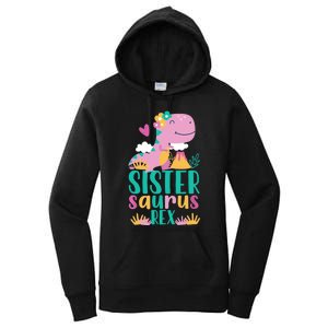 Sister Saurus Rex Dinosaur Dino Design for Women's Pullover Hoodie