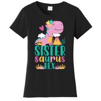 Sister Saurus Rex Dinosaur Dino Design for Women's T-Shirt