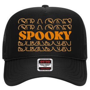 Spooky Season Retro Halloween High Crown Mesh Back Trucker Hat