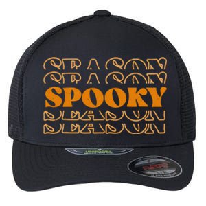 Spooky Season Retro Halloween Flexfit Unipanel Trucker Cap