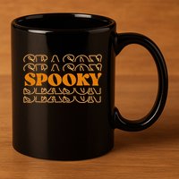 Spooky Season Retro Halloween 11oz C Handle Ceramic Mug
