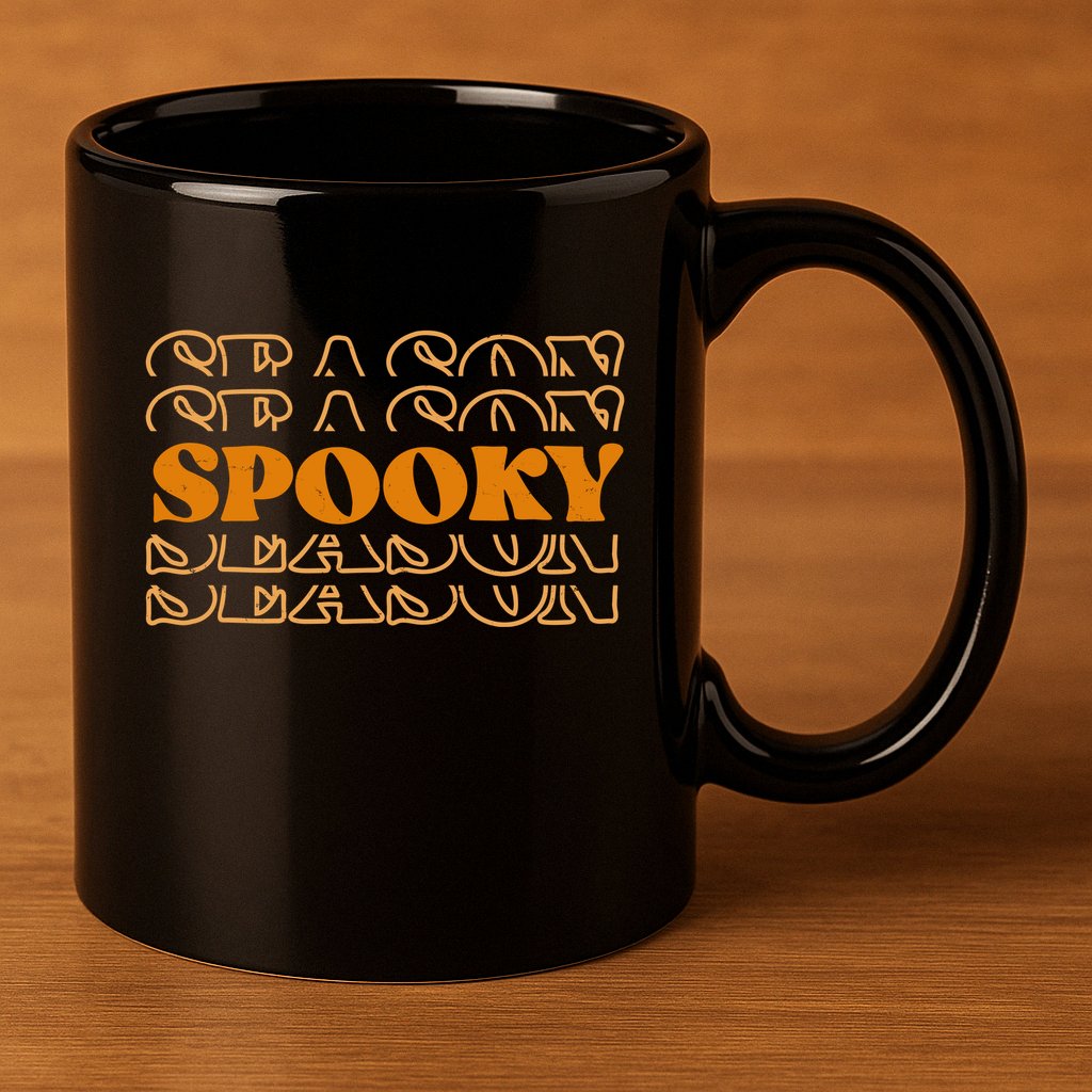 Spooky Season Retro Halloween 11oz C Handle Ceramic Mug
