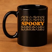 Spooky Season Retro Halloween 11oz C Handle Ceramic Mug