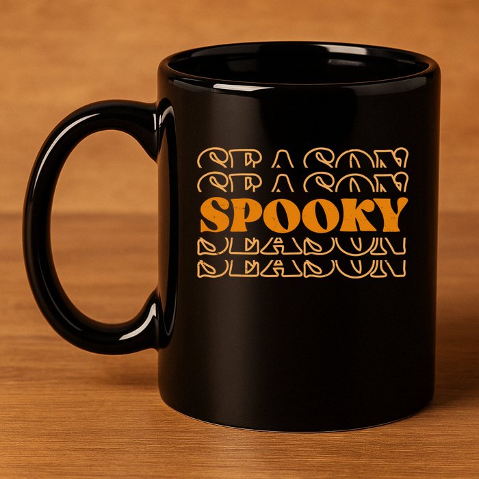 Spooky Season Retro Halloween 11oz C Handle Ceramic Mug