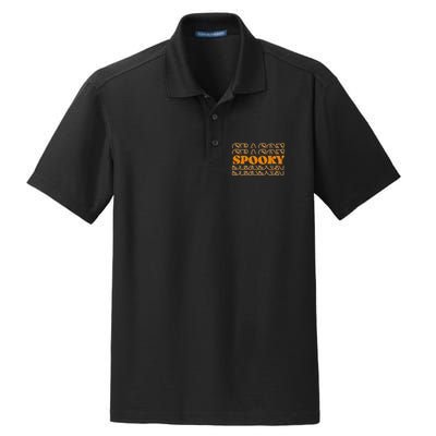 Spooky Season Retro Halloween Dry Zone Grid Polo