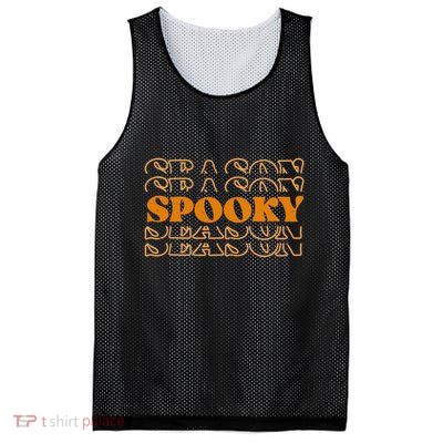 Spooky Season Retro Halloween Mesh Reversible Basketball Jersey Tank