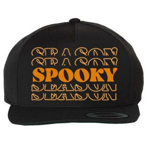 Spooky Season Retro Halloween Wool Snapback Cap