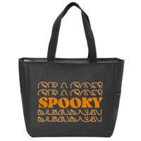Spooky Season Retro Halloween Zip Tote Bag