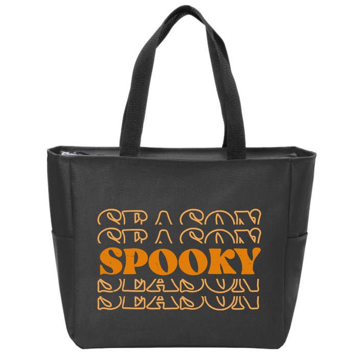 Spooky Season Retro Halloween Zip Tote Bag