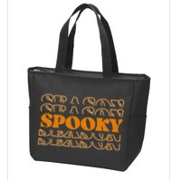Spooky Season Retro Halloween Zip Tote Bag