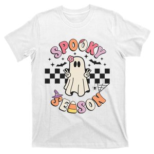 Spooky Season Retro Happy Halloween Ghost T-Shirt