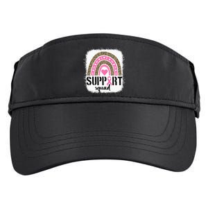 Support Squad Rainbow Pink Warrior Breast Cancer Awareness Adult Drive Performance Visor