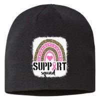 Support Squad Rainbow Pink Warrior Breast Cancer Awareness Sustainable Beanie