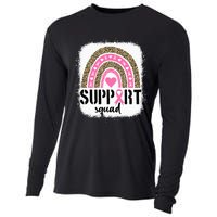 Support Squad Rainbow Pink Warrior Breast Cancer Awareness Cooling Performance Long Sleeve Crew