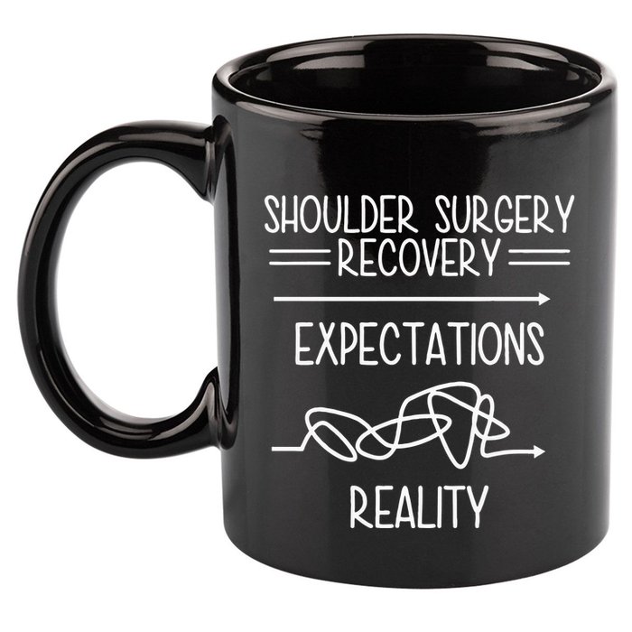 Shoulder Surgery Recovery 11oz C Handle Ceramic Mug