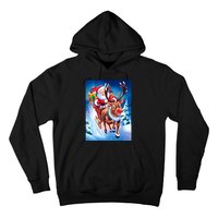 Santa Sleigh Ride Christmas Fun Family Hoodie